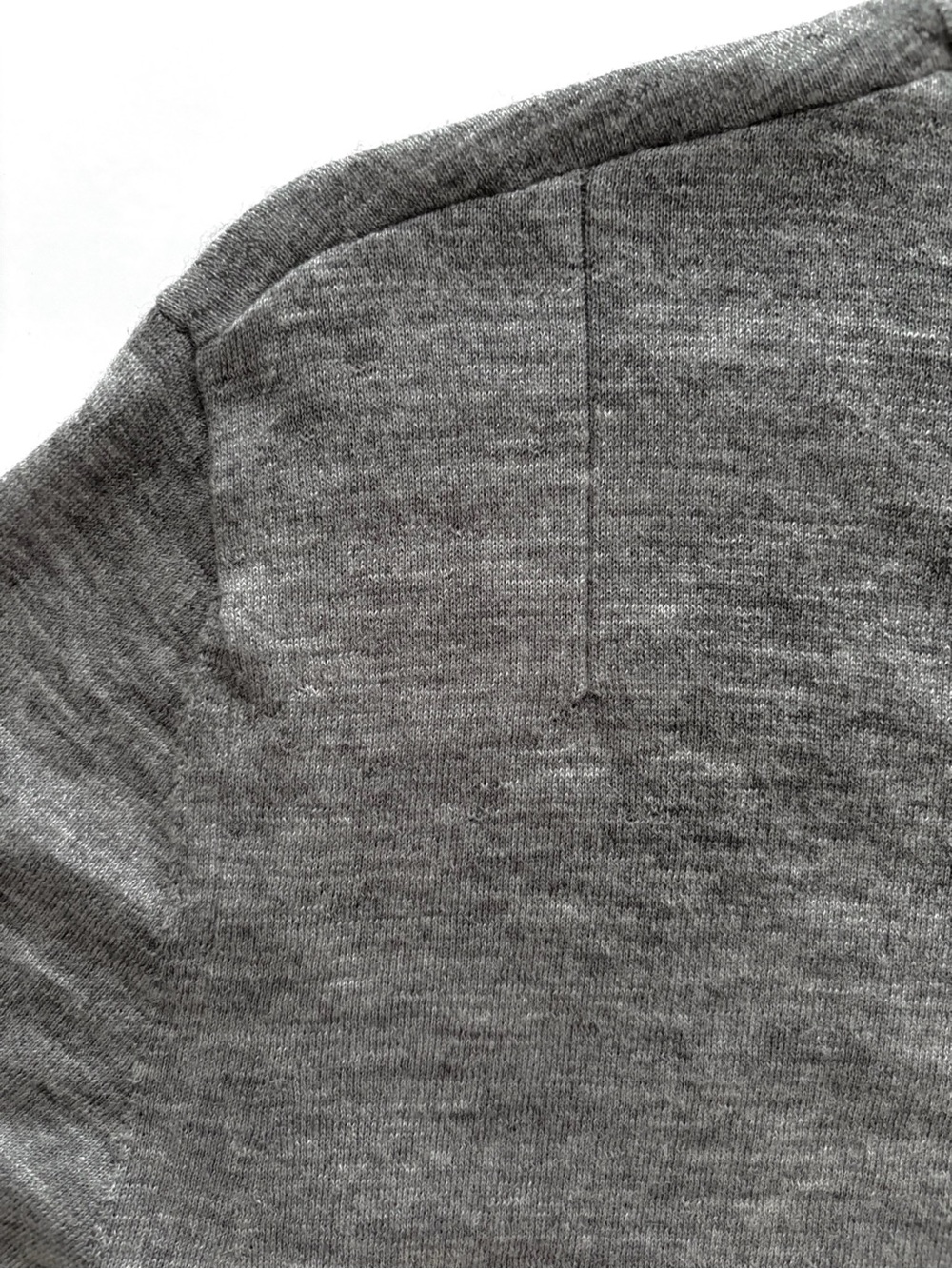 AllSaints 100% Merino Wool Gray Crewneck Sweater Men’s Size Large Lightweight - Picture 4 of 8